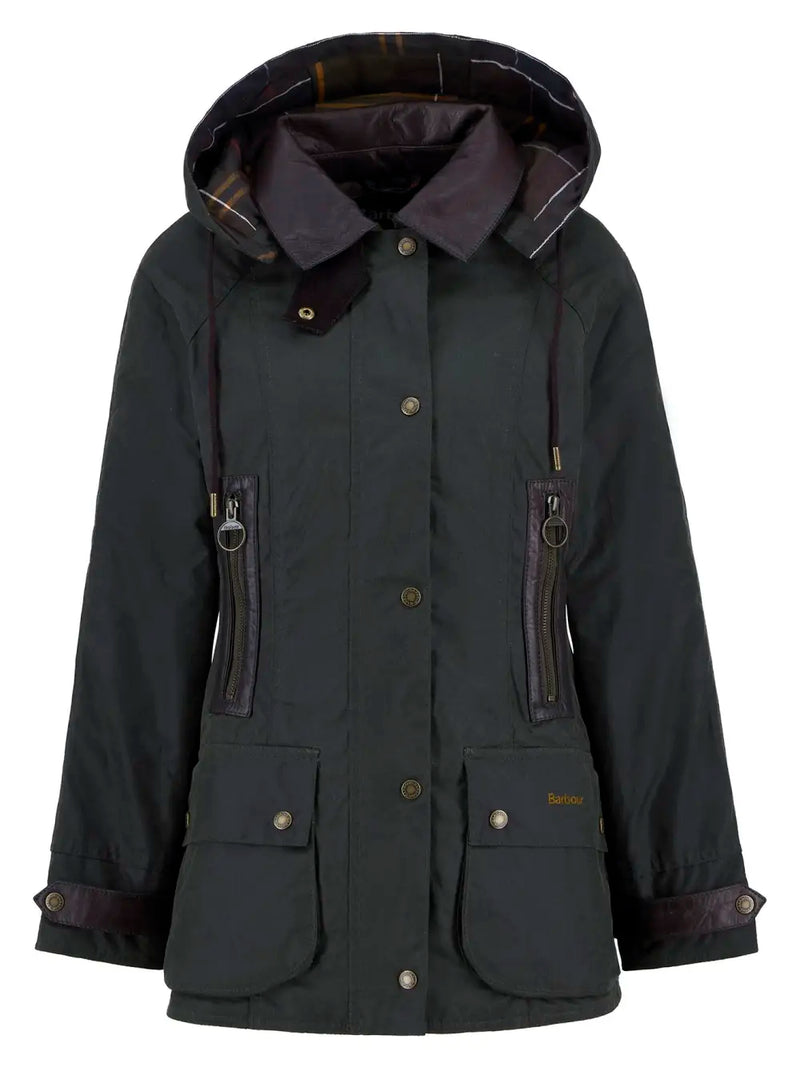 Afbeelding laden in Galerijviewer, Barbour Ivy Wax Jacket, fern
