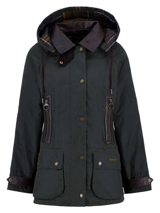 Barbour Ivy Wax Jacket, fern