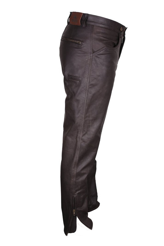 Foresta heren broek Juva, buffel leder, brown