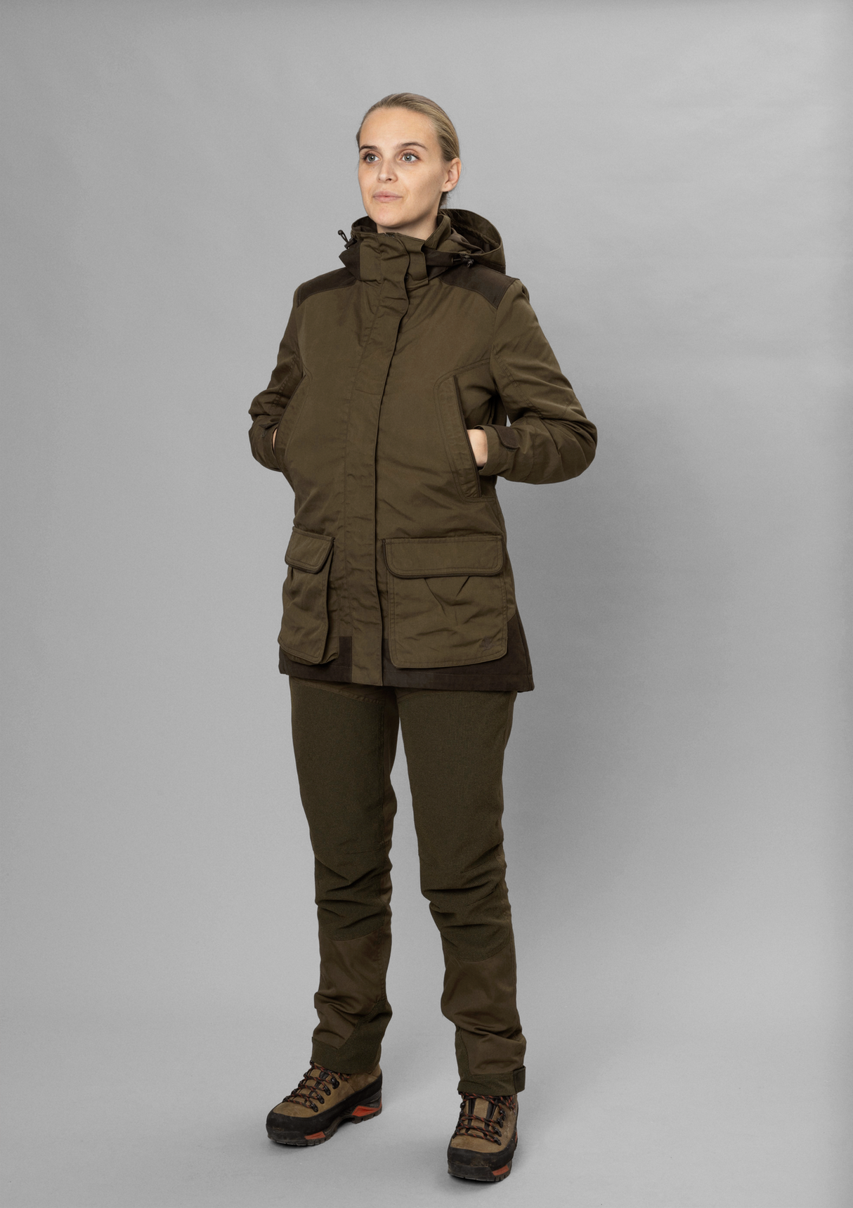 Seeland Key-Point Kora trousers, pine green/grizzly brown