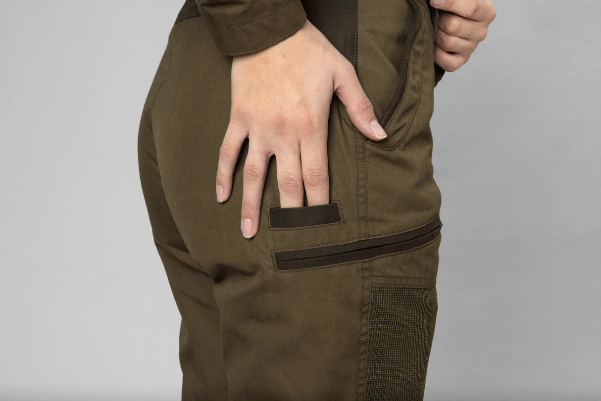 Seeland Key-Point Kora trousers, pine green/grizzly brown