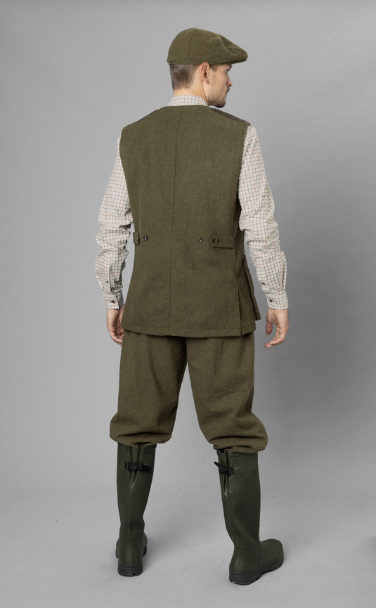 Seeland Hillside Tweed Waistcoat, moss green