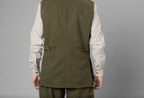 Seeland Hillside Tweed Waistcoat, moss green