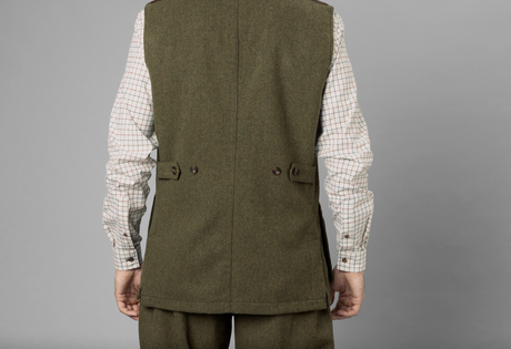 Seeland Hillside Tweed Waistcoat, moss green