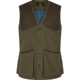 Seeland Hillside Tweed Waistcoat, moss green