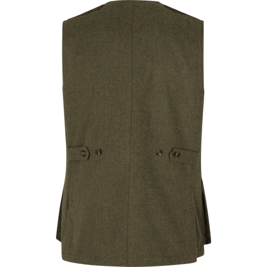 Seeland Hillside Tweed Waistcoat, moss green