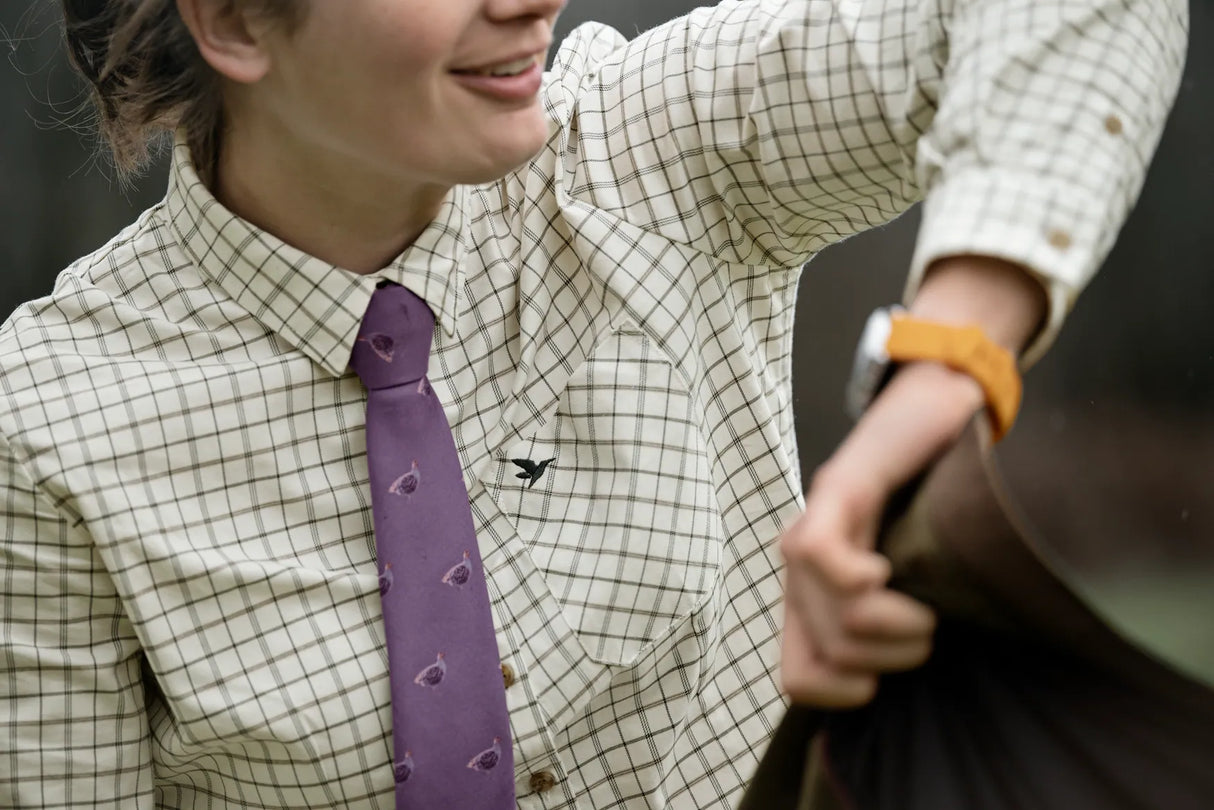 Kerry Shooting Shirt Estate Blue/Pine Green Check