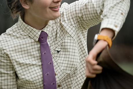 Kerry Shooting Shirt Estate Blue/Pine Green Check