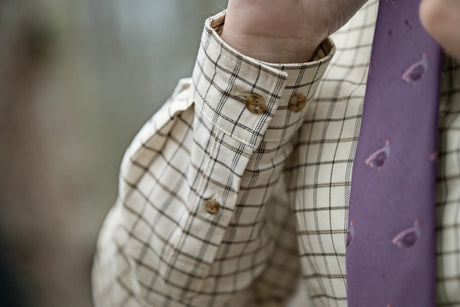 Kerry Shooting Shirt Estate Blue/Pine Green Check