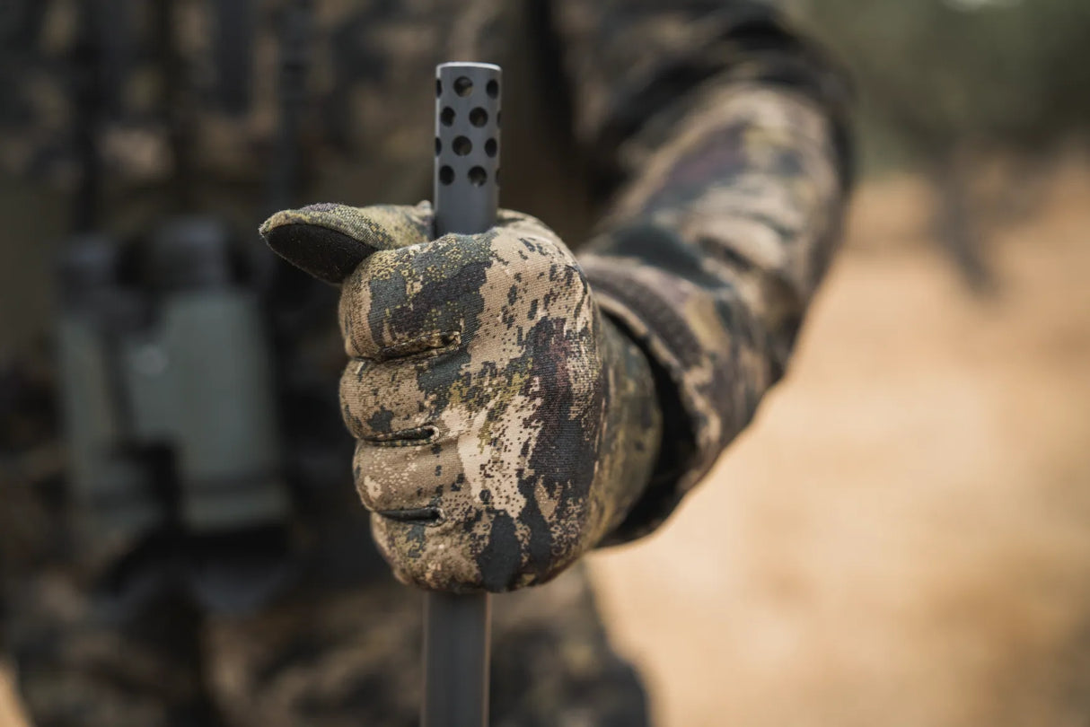 Seeland Grip Camo Gloves, InVis MPC green