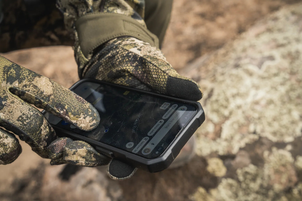 Seeland Grip Camo Gloves, InVis MPC green