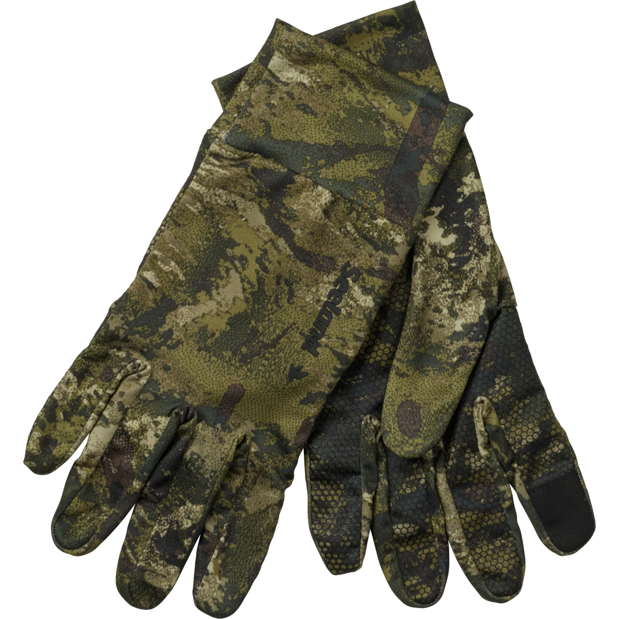 Seeland Grip Camo Gloves, InVis MPC green
