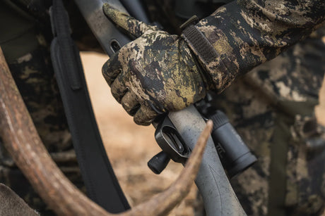 Seeland Grip Camo Gloves, InVis MPC green