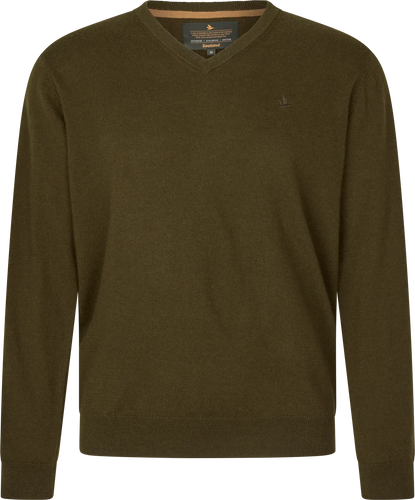 Seeland Pine V-hals trui Pine Groen