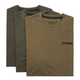 Seeland 3-Pack T-shirt, pine green/military olive/grape leaf