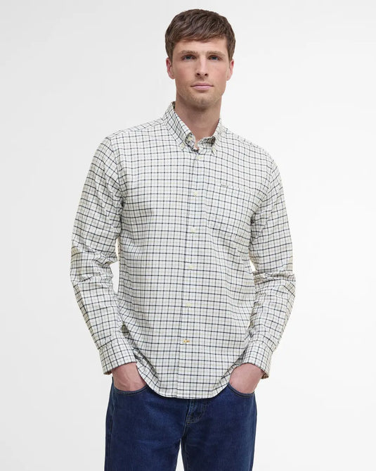 Barbour Preston Regular Tattersall Shirt, olive