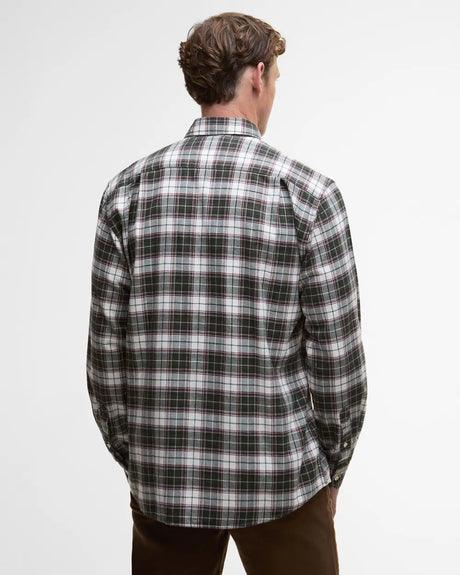 Barbour Telfield Regular Checked Shirt, olive
