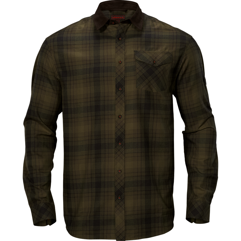 Härkila Driven Hunt Flannel Shirt, olive green check