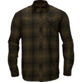 Härkila Driven Hunt Flannel Shirt, olive green check