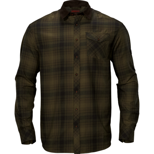 Härkila Driven Hunt Flannel Shirt Olive Green