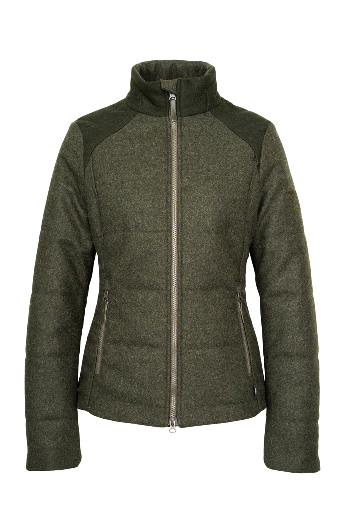 Afbeelding laden in Galerijviewer, Jagdhund Hofkirchen damesjas, loden, groen
