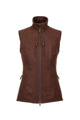 Jagdhund Gamshag 2, loden dames waistcoat, brown