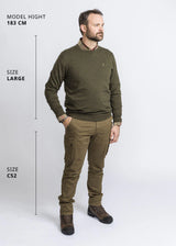 Pinewood Värnamo Crewneck Knitted Sweater Men, green melange