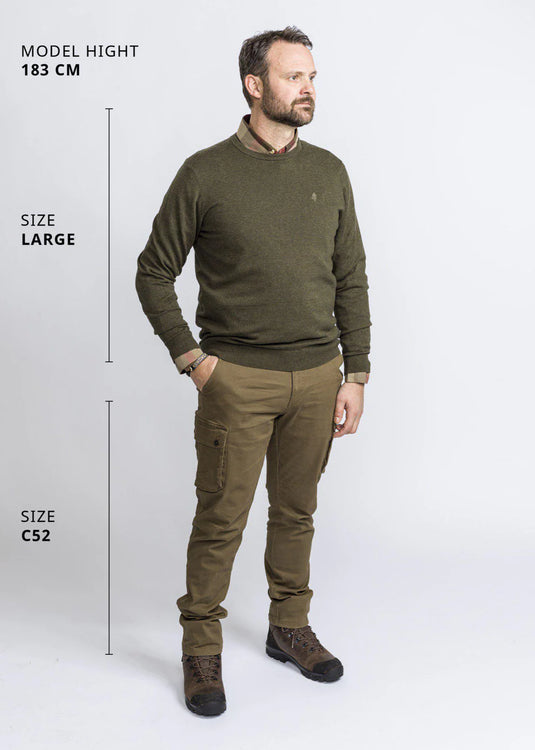 Pinewood Värnamo Crewneck Knitted Sweater Men, green melange
