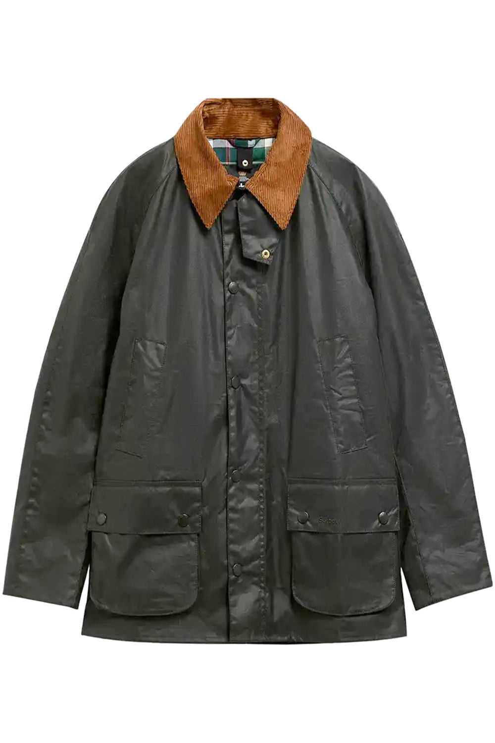 Barbour Ashby Waxed Jacket, sage/evergreen