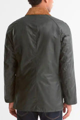 Barbour Ashby Waxed Jacket, sage/evergreen