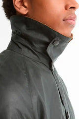 Barbour Ashby Waxed Jacket, sage/evergreen