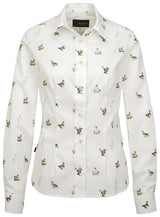 Skogen Dames Blouse Met Eenden, white/multi