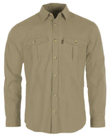 Pinewood InsectSafe Poplin L/S Shirt Men, sandstone