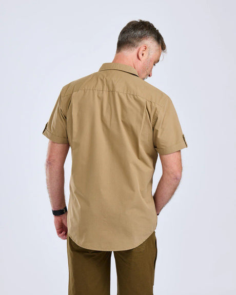 Pinewood Safari S/S Shirt Men, sandstone