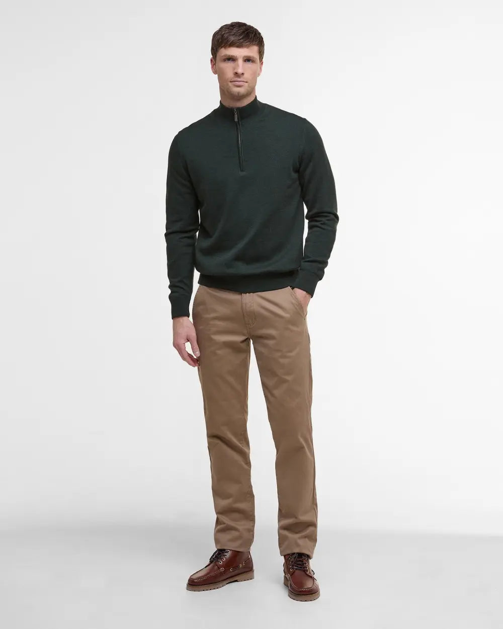 Barbour Gamlin Half Zip, olive