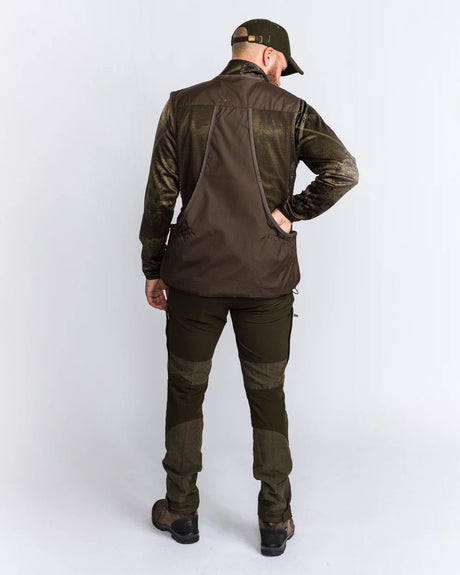 Pinewood Dog Sports Vest 2.0 Men, suede brown/dark olive