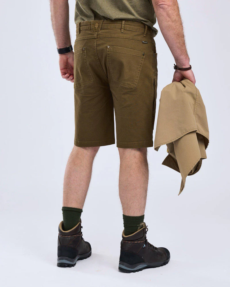 Afbeelding laden in Galerijviewer, Pinewood Värnamo Vintage Canvas Shorts Men, olive brown
