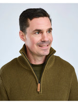 Pinewood Philip Knitted Sweater Men, olive green
