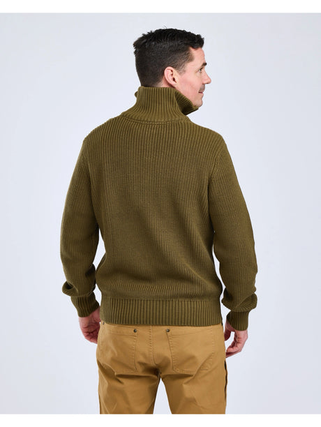 Pinewood Philip Knitted Sweater Men, olive green