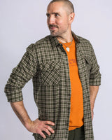 Pinewood Lappland Wool Shirt, moss green/light khaki