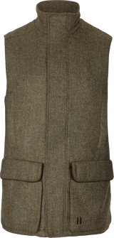 Härkila Kenmore Waistcoat, forest green/herringbone
