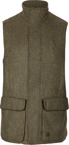 Härkila Kenmore Waistcoat, forest green/herringbone