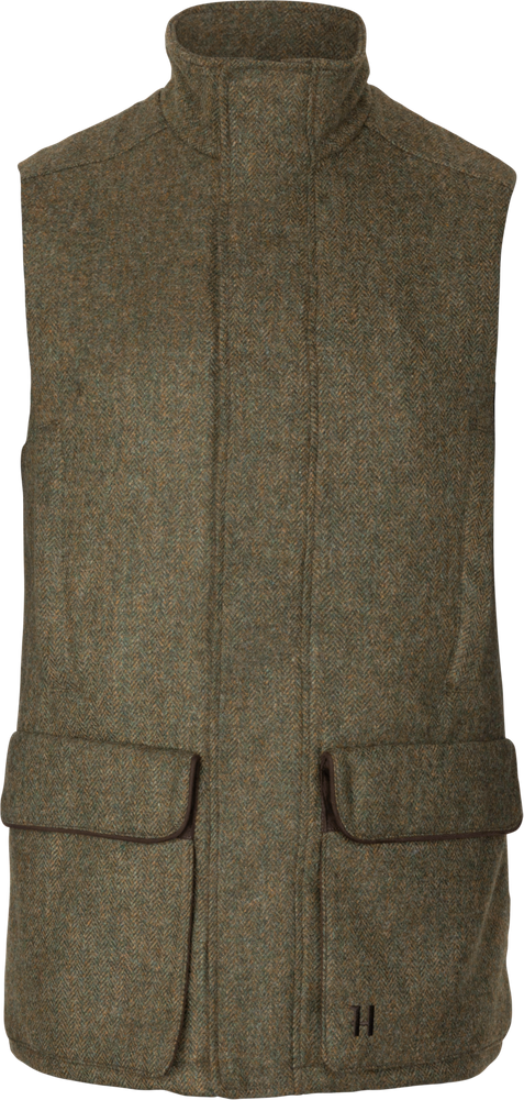 Härkila Kenmore Waistcoat, forest green/herringbone