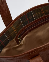 Barbour Alder Leather Tote Bag, brown