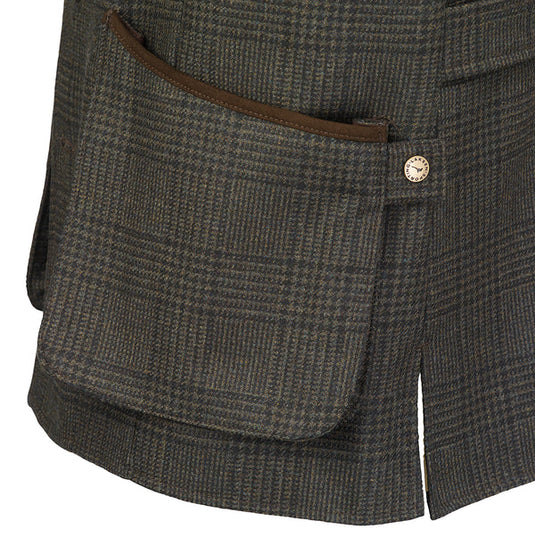 Laksen Willow Leith Tweed Shooting Vest, willow