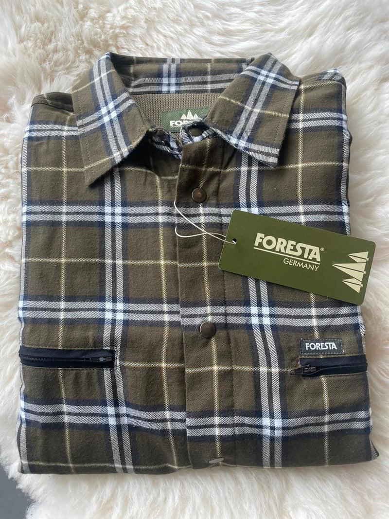 Afbeelding laden in Galerijviewer, Foresta Klimaatfunctie Shirt, 60-5080K, geruit, olive
