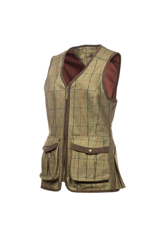 Baleno Kenwood Shooting Vest, khaki ruit