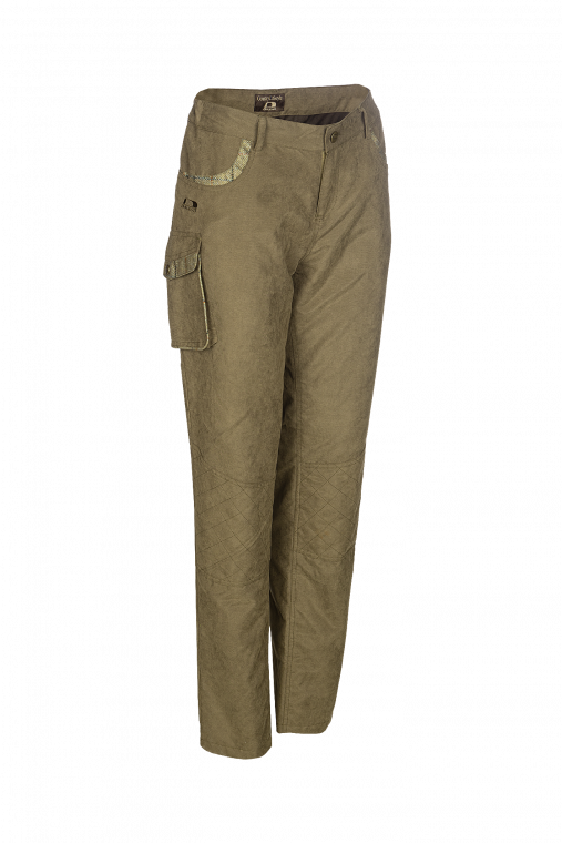 Baleno Esher damesbroek, lichtgroen/khaki