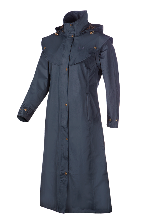 Baleno Ladies Oxford Raincoat, marine blauw