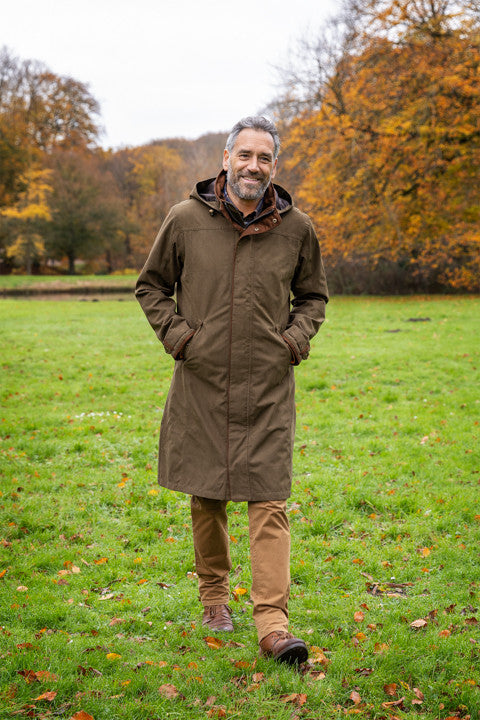 Afbeelding laden in Galerijviewer, Baleno Cameron herenjas halflang, pinegreen
